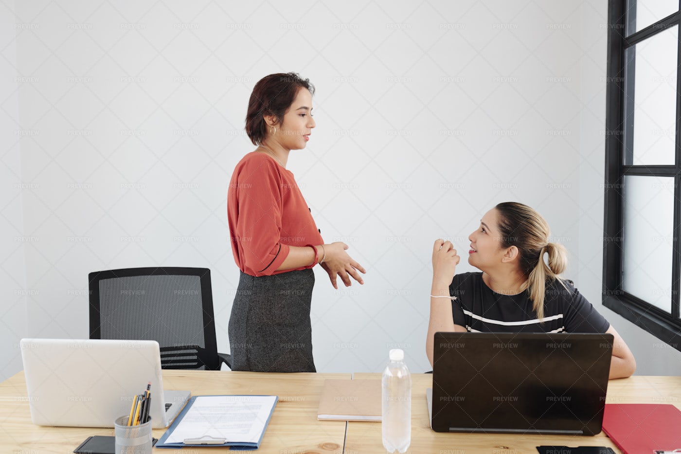 Office Workers Working At Office: Stock Photos
