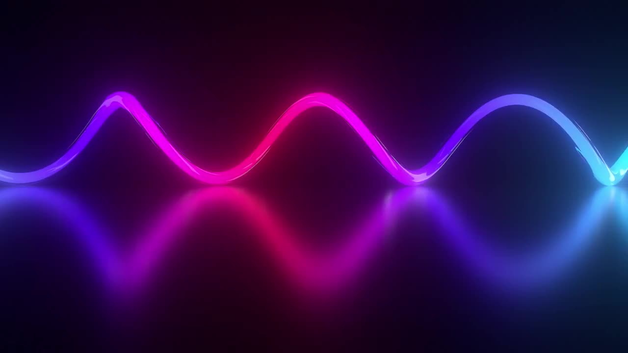 Wavy Neon Lights Loop - Stock Motion Graphics | Motion Array