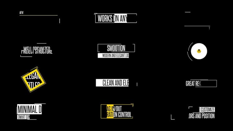 Elegant Titles: After Effects Templates