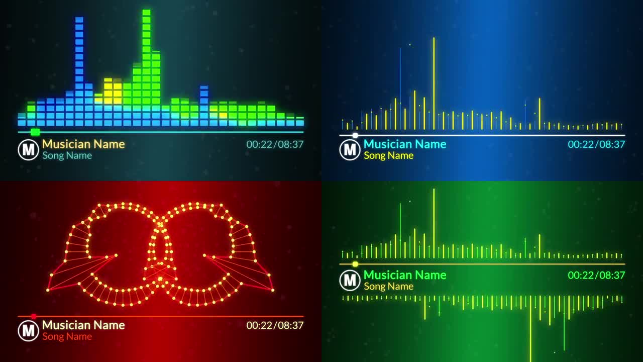 Music Visualizer After Effects Templates Motion Array