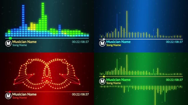 Free Audio Visualizer Ae Templates After Effects Templates Motion Array