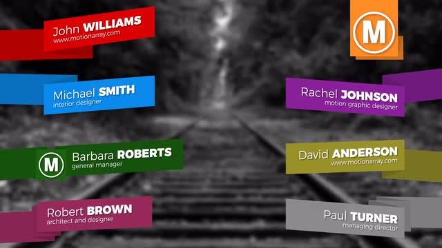 Cool Ribbon Lower Thirds: After Effects Templates