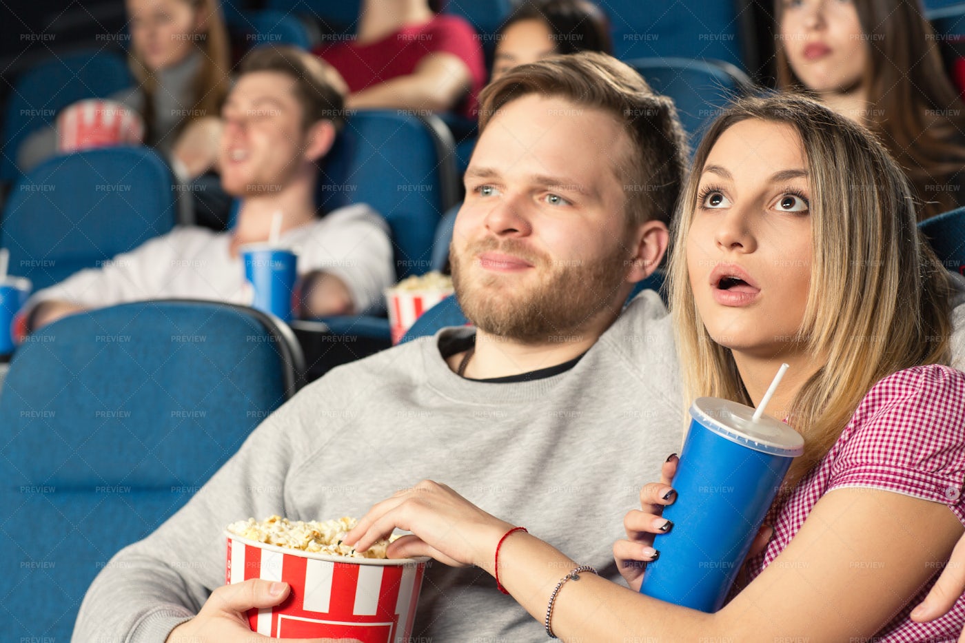 Couple At The Theater: Stock Photos