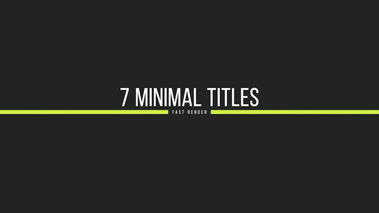  Simple Titles  Motion Graphics Templates Motion Array