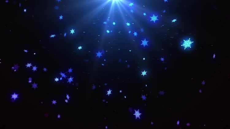 Night Snowfall: Stock Motion Graphics