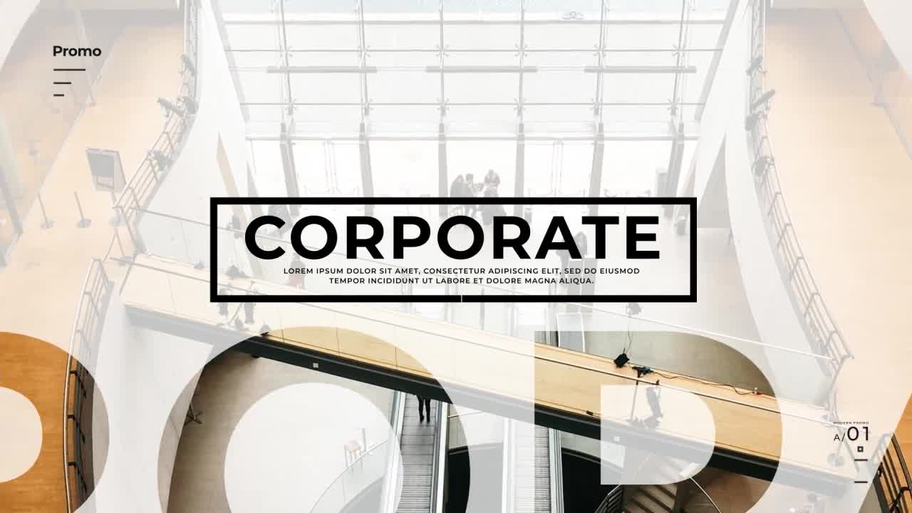 Minimal Corporate After Effects Templates Motion Array