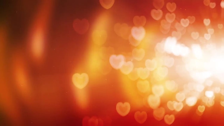 Glowing Hearts Background: Stock Motion Graphics