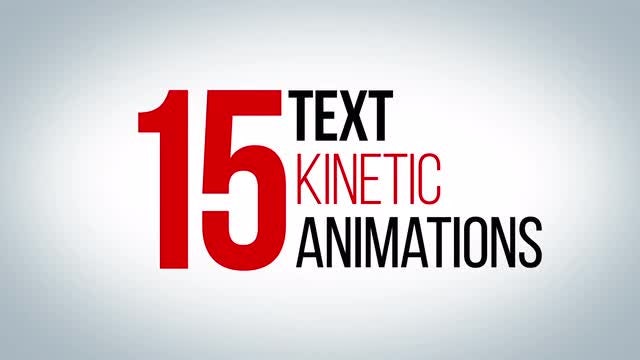 15 Awesome Kinetic Text Animations: After Effects Templates