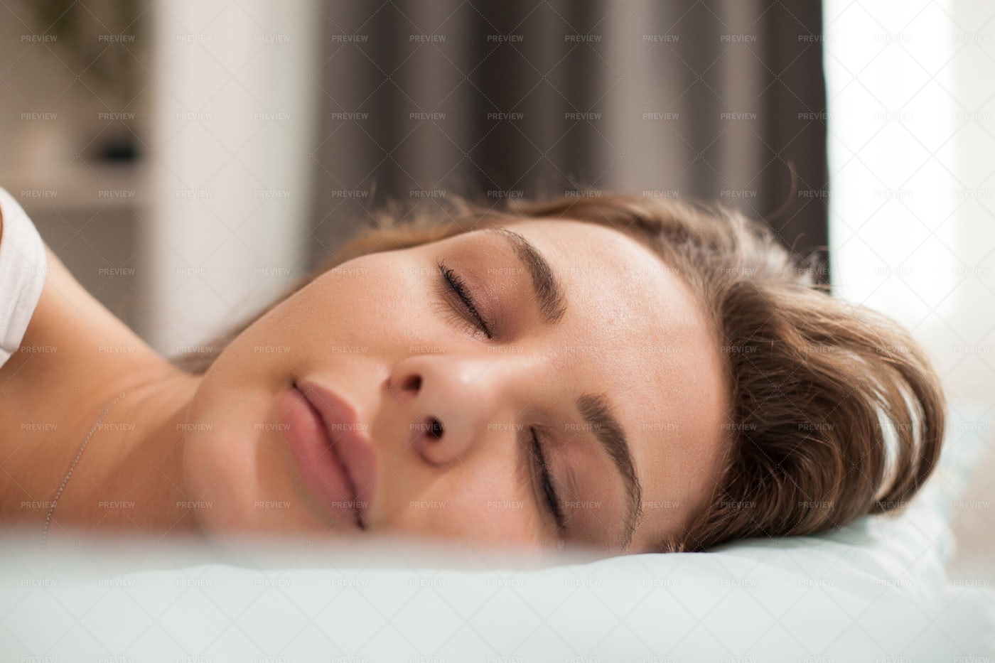 A Woman Sleeps: Stock Photos