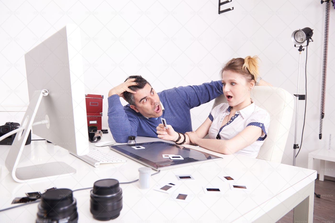 Photographers At Work: Stock Photos