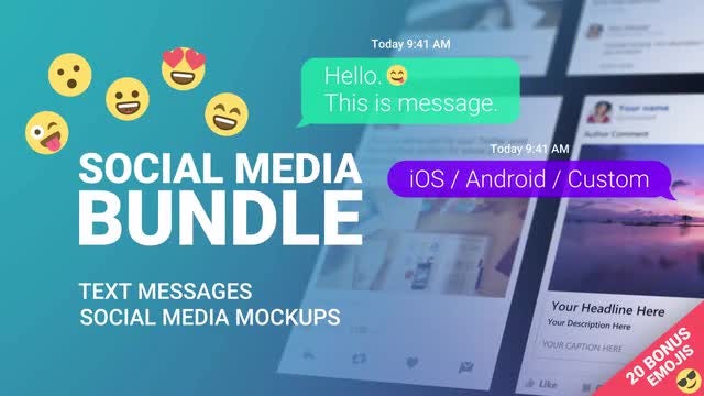 Text Messages And Mockups: After Effects Templates
