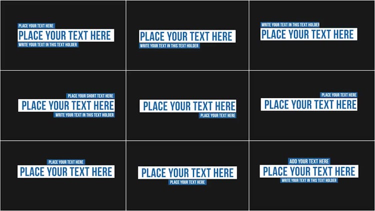 The Lower Thirds: Motion Graphics Templates