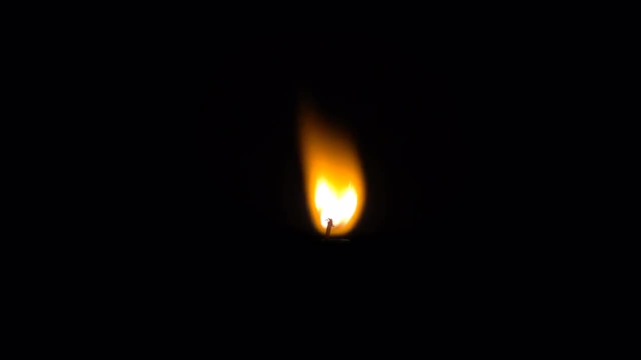 Small Flame From A Candle Stock Video Motion Array