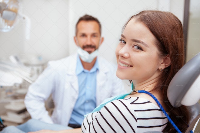 Portrait Of Dental Patient - Stock Photos 