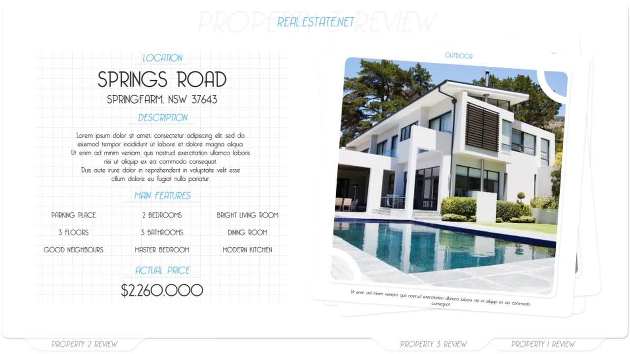 Real Estate Minimal After Effects Templates Motion Array