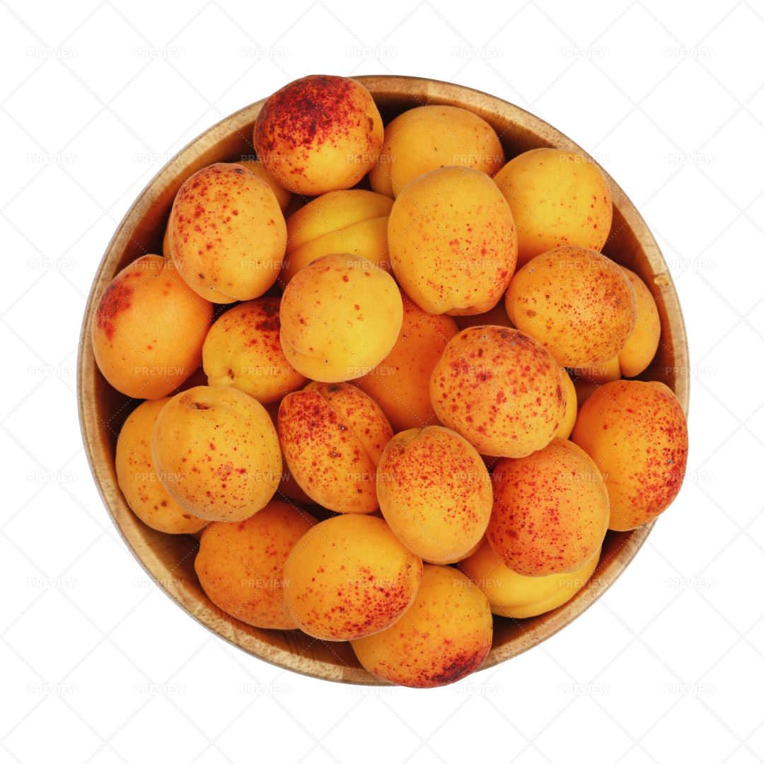 Apricots In A Bowl: Stock Photos