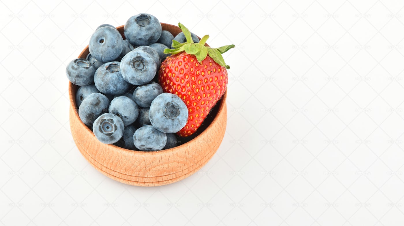 Berries In A Bowl: Stock Photos