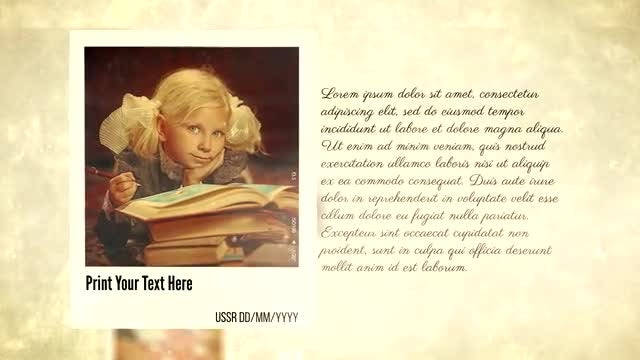 Vintage Slideshow: Old Photo Nostalgia: After Effects Templates