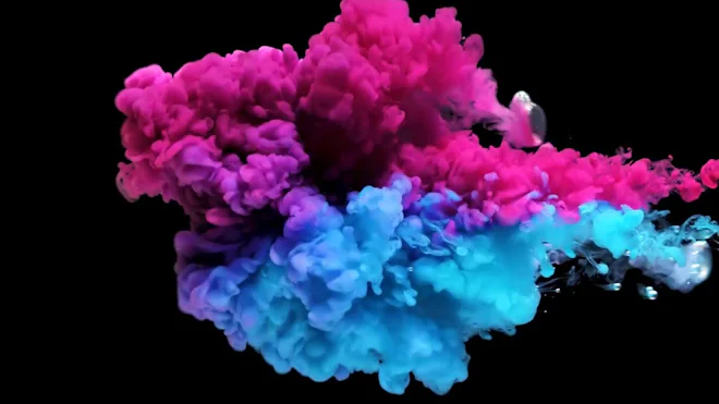 Pink And Blue Colors Splash Stock Video Motion Array