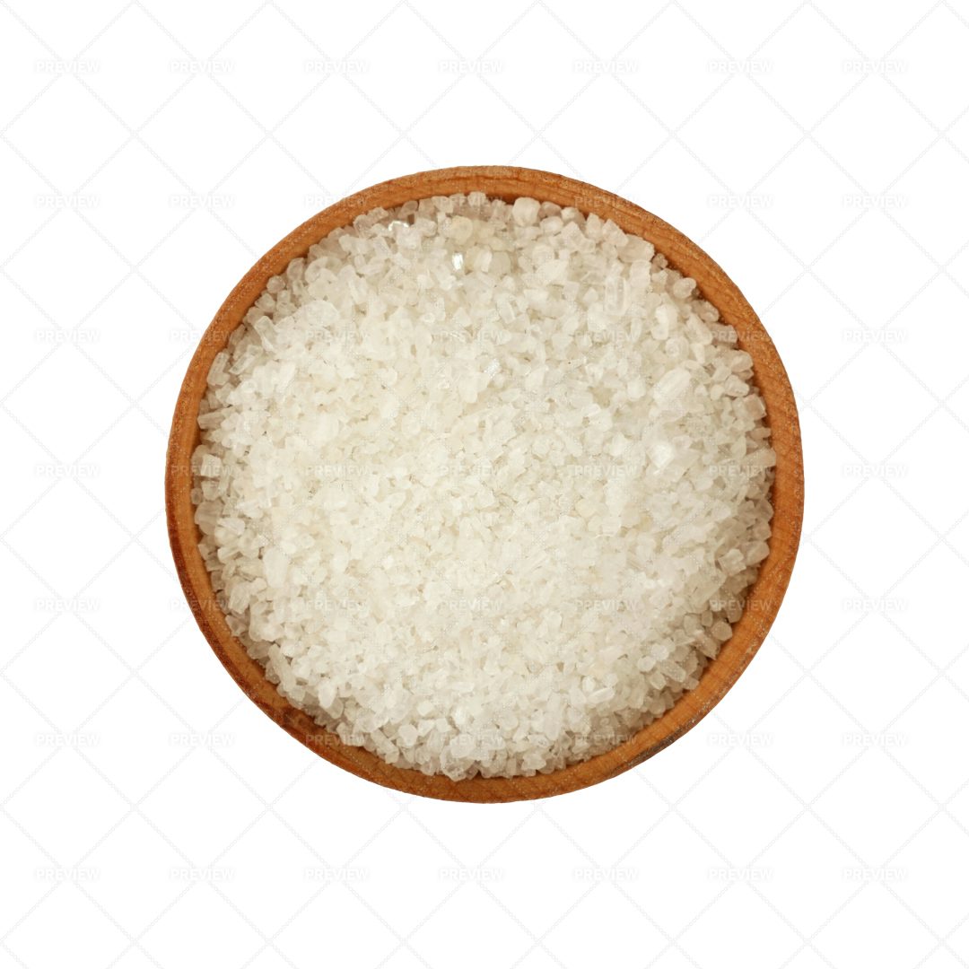 Bowl Full Of White Salt: Stock Photos