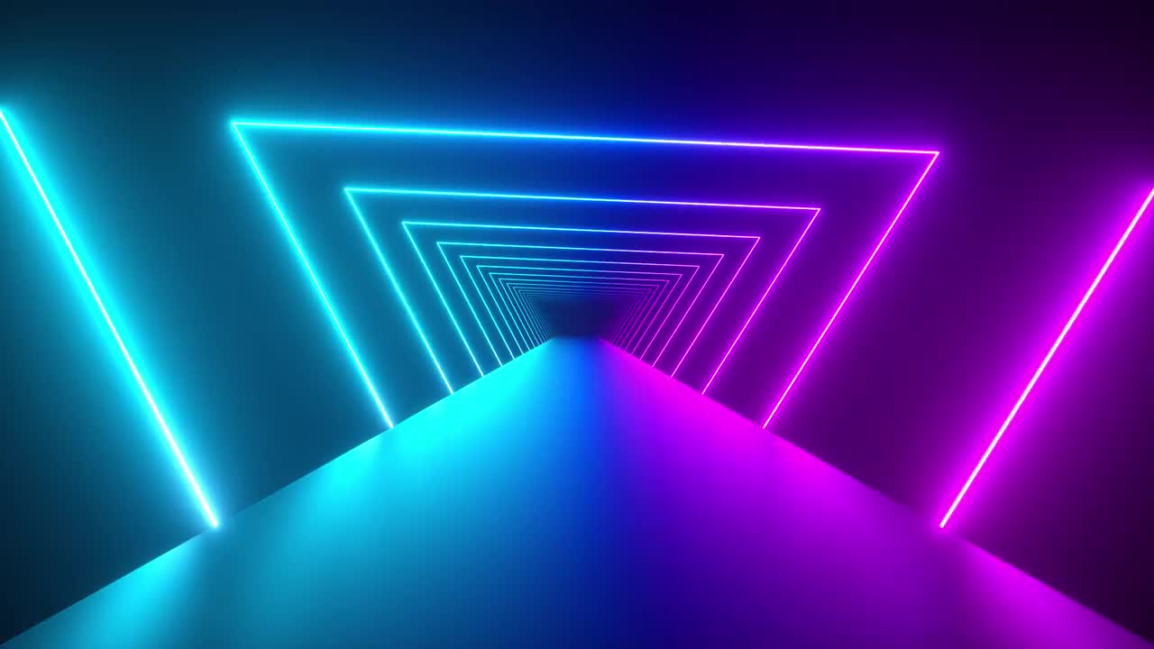 Gradient Neon Triangles - Stock Motion Graphics | Motion Array