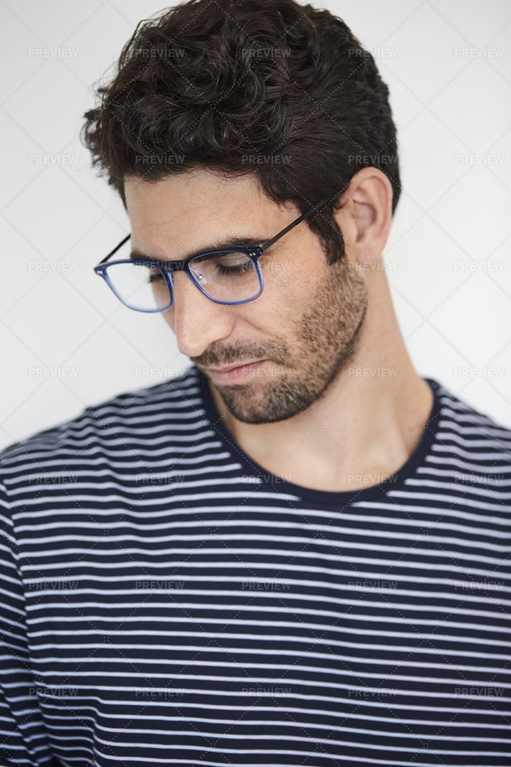 Man Wearing Eyeglasses: Stock Photos