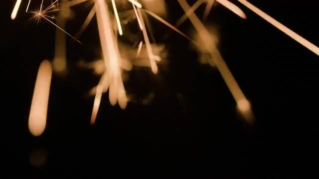 Burning Sparklers: Stock Video