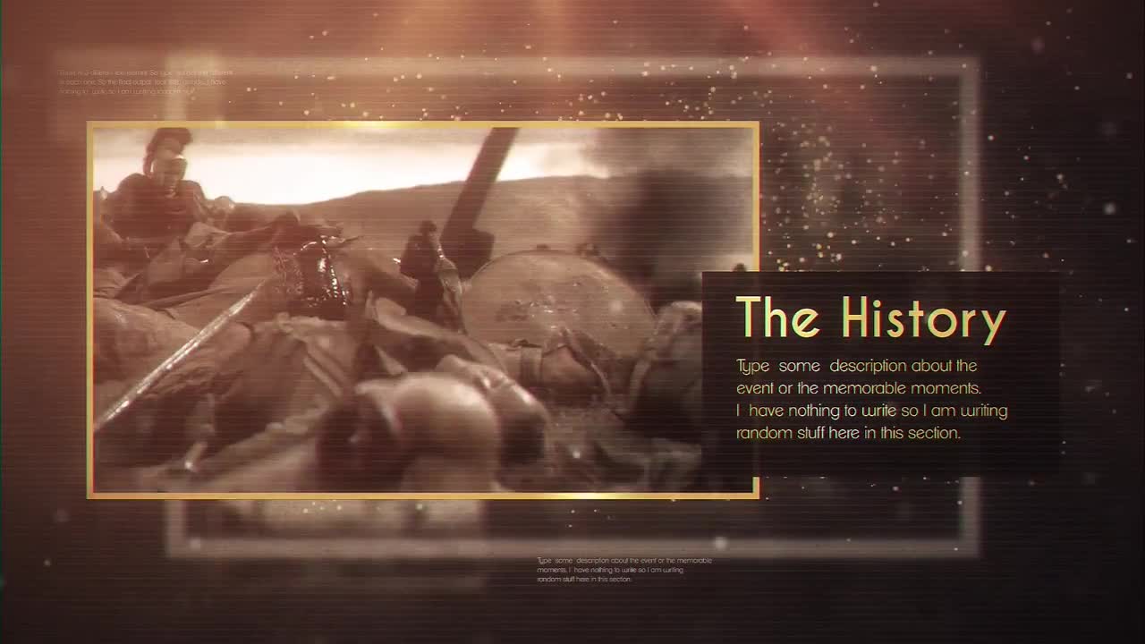 the history after effects templates download