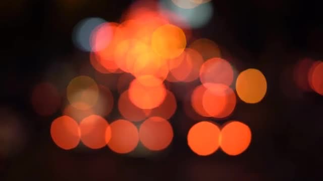 Colorful Bokeh Lights: Stock Video