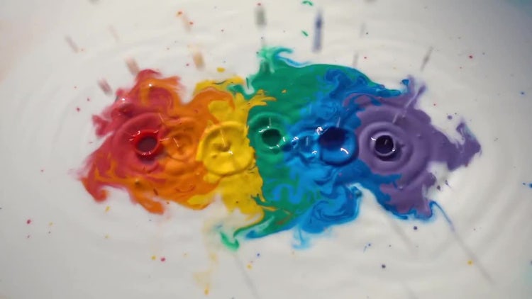 Colored Paint: Stock Video