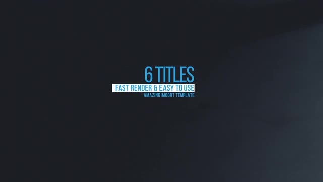 4k AmazingTitles: Motion Graphics Templates