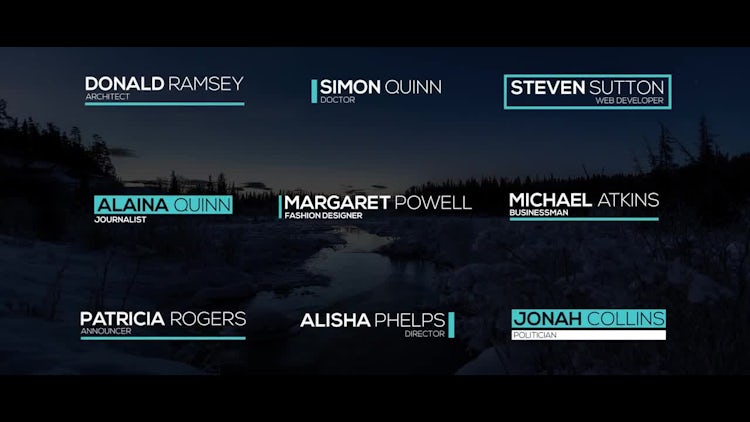 Creative Lower Thirds: After Effects Templates