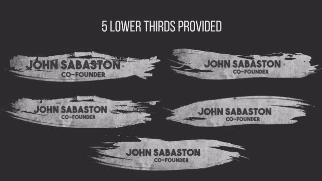 Intense Lower Thirds: Motion Graphics Templates
