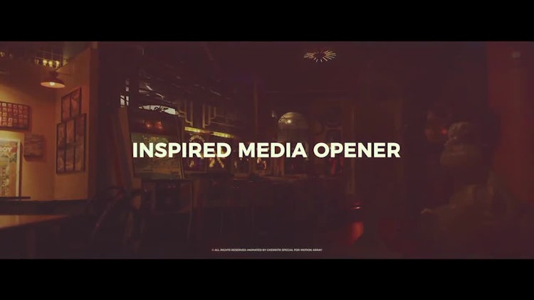 Inspired Media Opener: After Effects Templates
