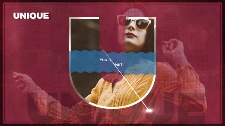 Big Letter Slideshow: After Effects Templates