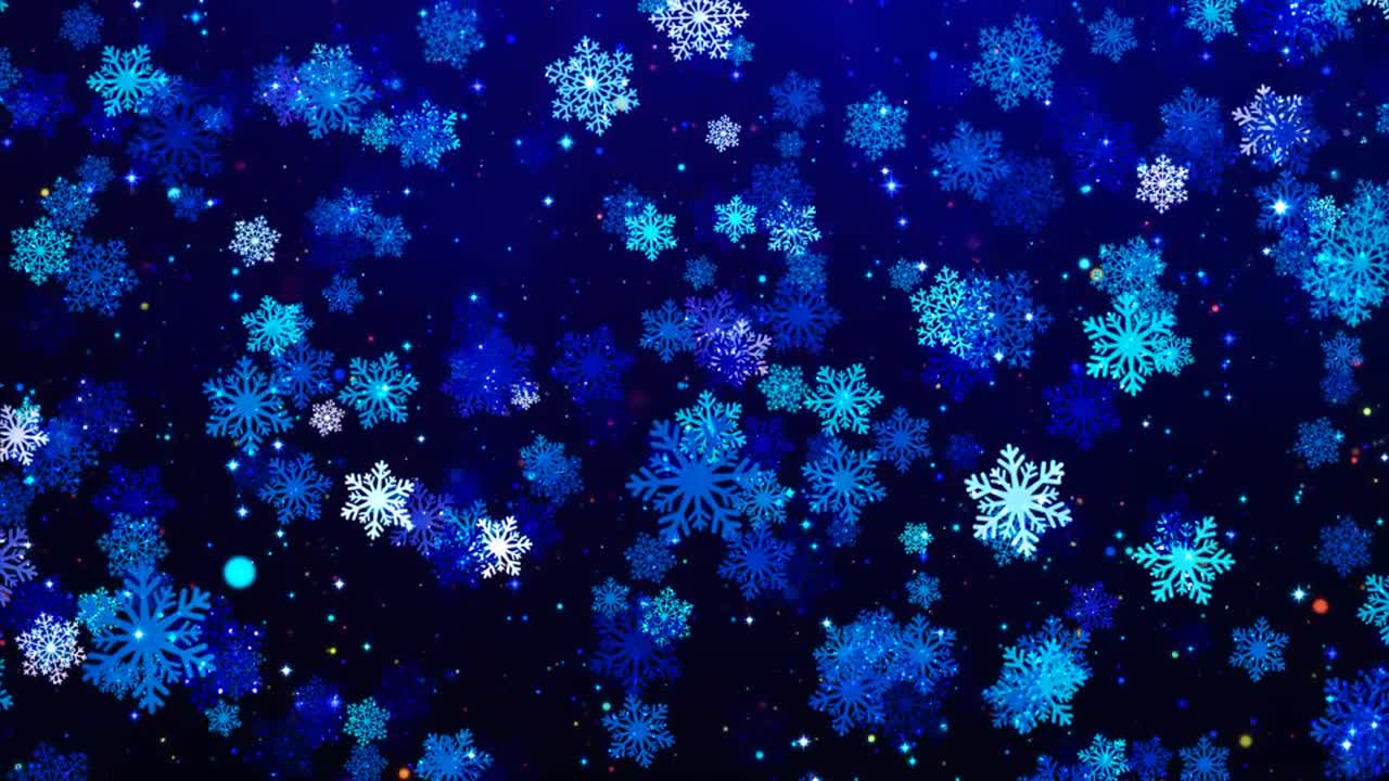 Snowflakes Loop Background - Stock Motion Graphics | Motion Array