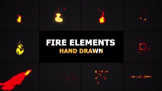 Flash FX FIRE Elements - Stock Motion Graphics | Motion Array