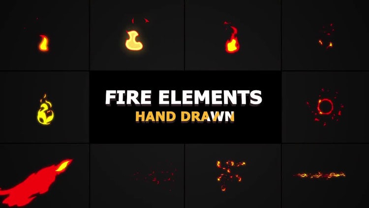 Flash FX FIRE Elements - Stock Motion Graphics | Motion Array