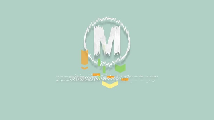 Minimal Glitch Logo: After Effects Templates