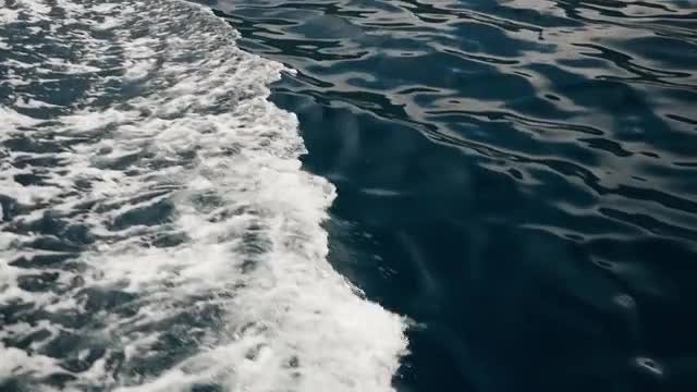 Waves from under the boat: Stock Video