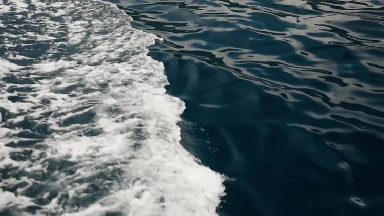 Waves from under the boat: Stock Video