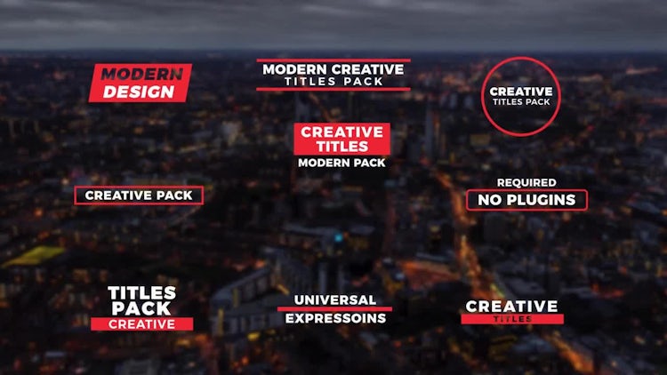 Creative Titles: Motion Graphics Templates