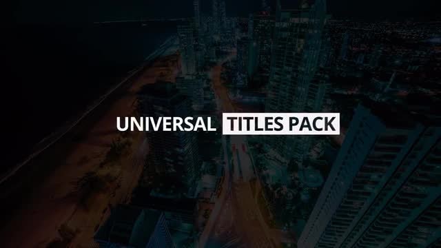 Stylish Titles: Premiere Pro Templates
