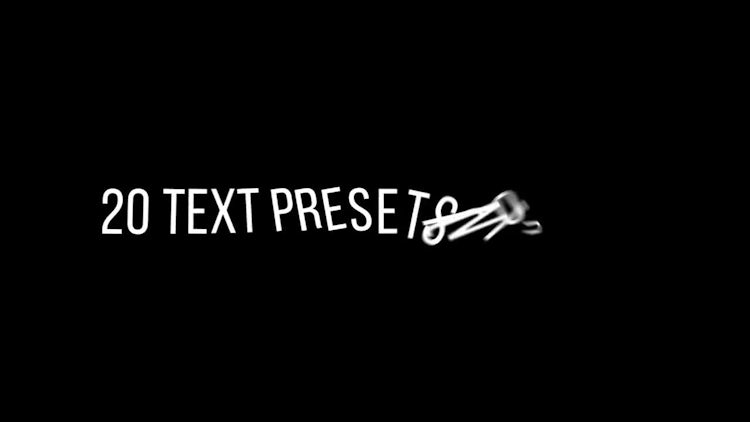 20 Text Presets: Motion Graphics Templates