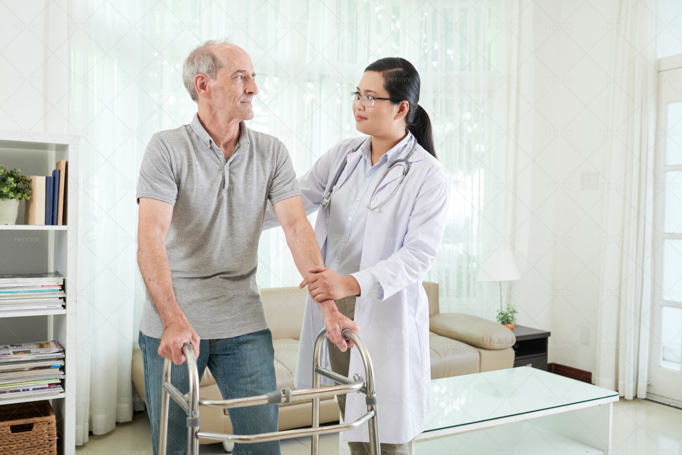 Doctor Helping Patient - Stock Photos | Motion Array