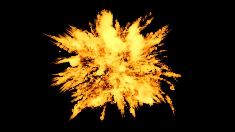 Explosion and Fire with Matte: Stock Video