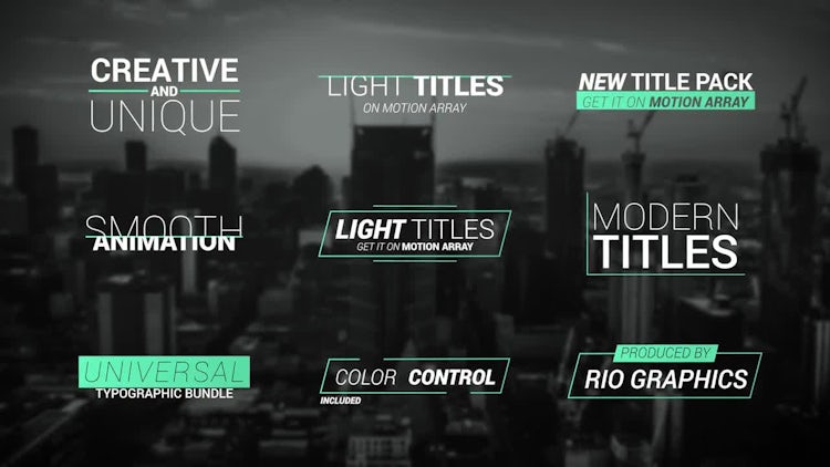 Broadcast News - Motion Graphics Templates | Motion Array 18 Light Titles v2 - Premiere Pro Templates | Motion Array