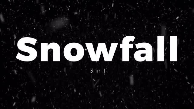 Snowfall 3 in 1: Stock Motion Graphics