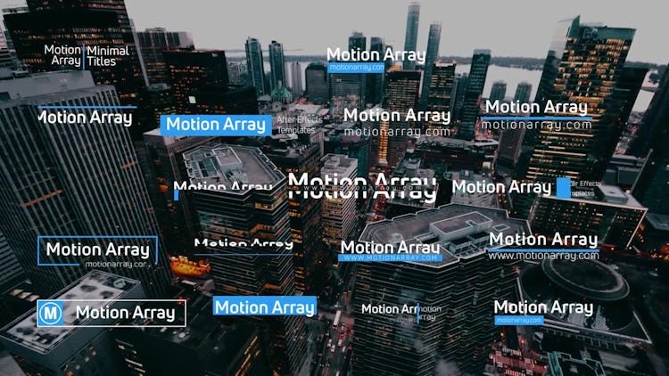 20 Minimal Titles: After Effects Templates