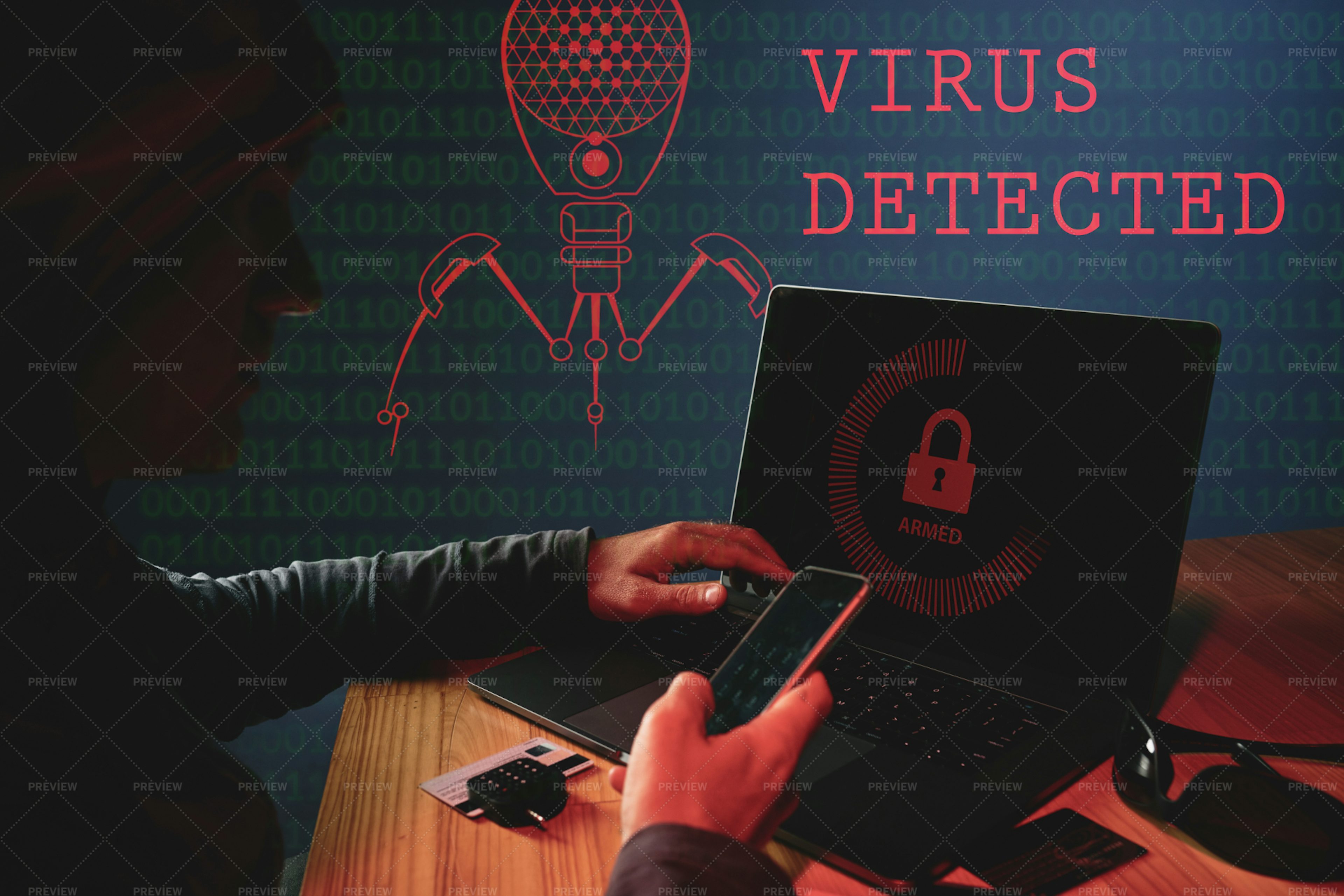 Internet Virus Threat - Stock Photos | Motion Array